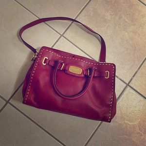 Red Michael Kors purse